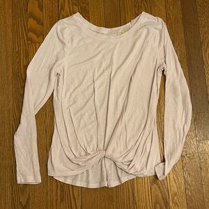 Women's Light Pink/lavender Long Sleeve Top small